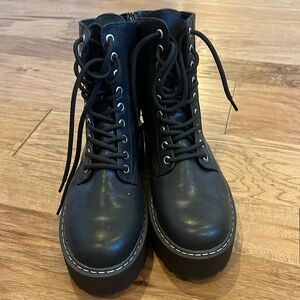 H&M Divided Chunky Combat Boots